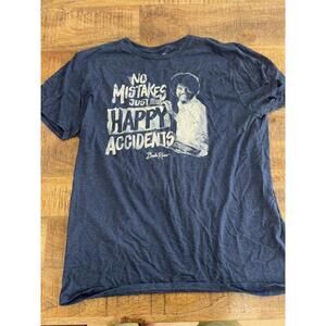 Bob Ross No Mistakes Just Happy Accidents Men's T-Shirt XL